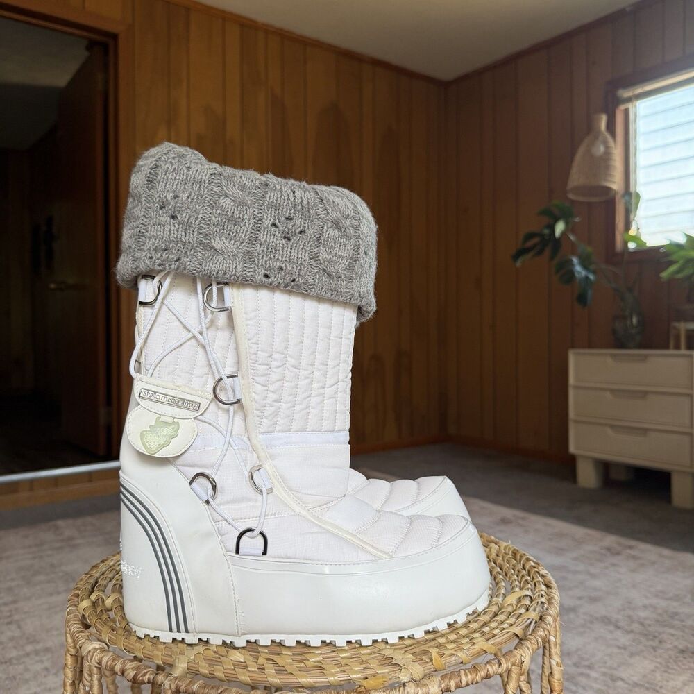 STELLA McCARTNEY adidas TAHSES WINTER BOOT snow Shoes REMOVABLE LINER Sz US 8.5